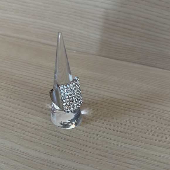 Express Silver Rhinestone Ring 8 - Picture 2 of 7